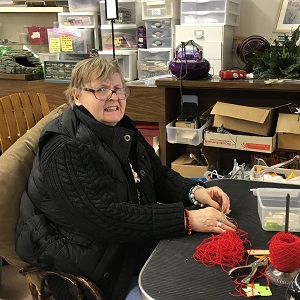 Sauk Centre STEP woman saying cheese